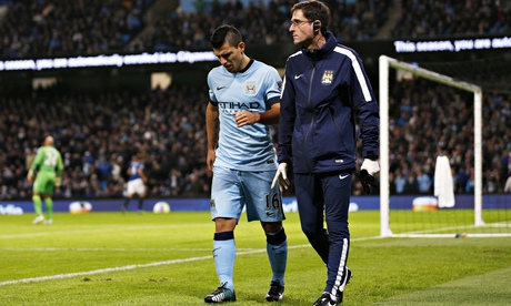 Агуеро аут за най-малко месец