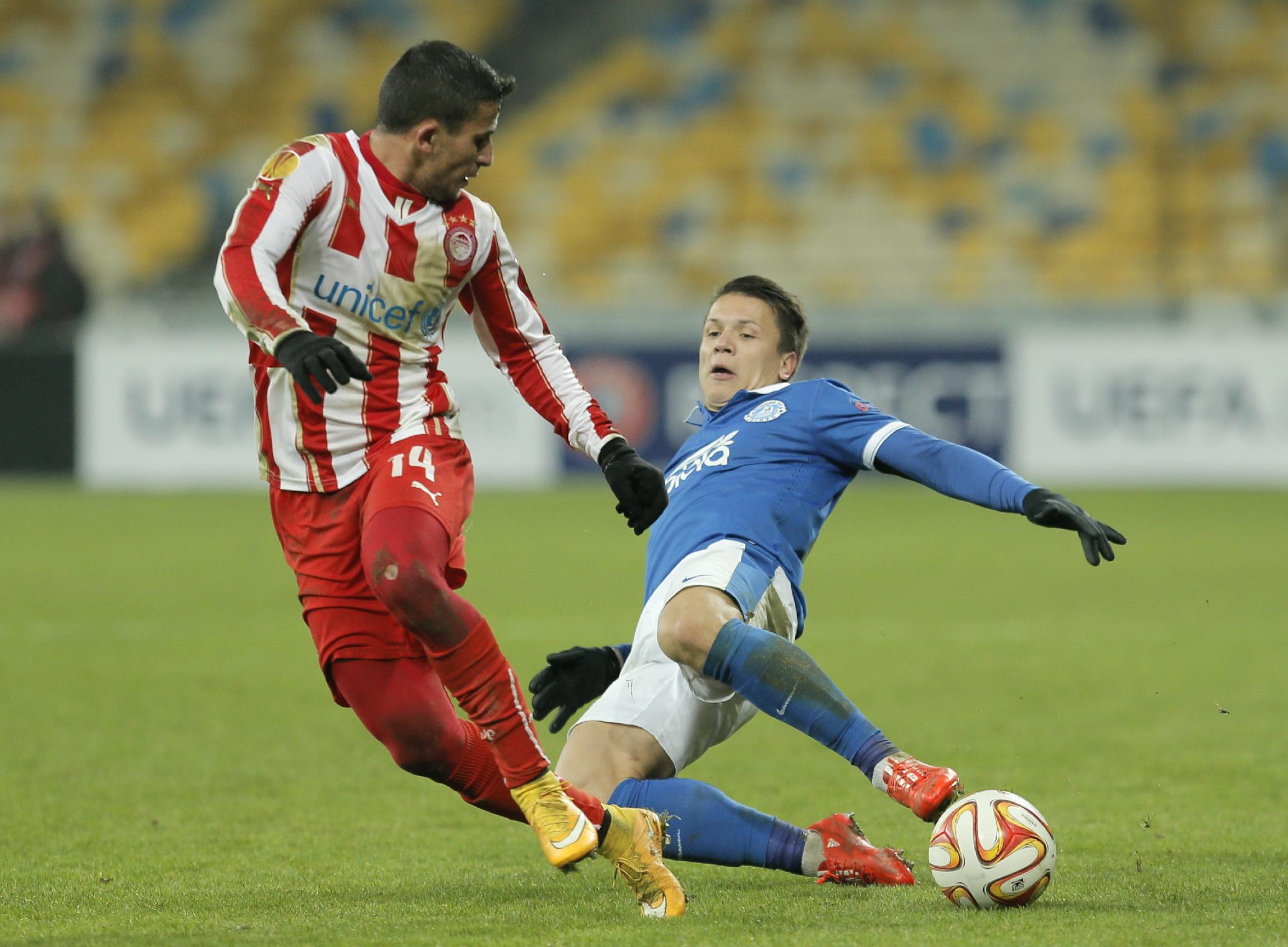 Днепър - Олимпиакос 2:0 