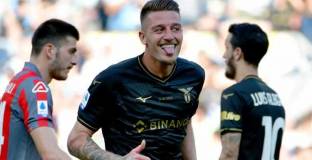 Лацио си върна второто място след успех над Кремонезе 