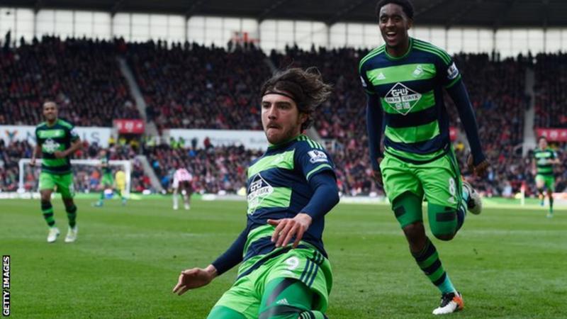 Стоук Сити - Суонзи Сити 2:2 