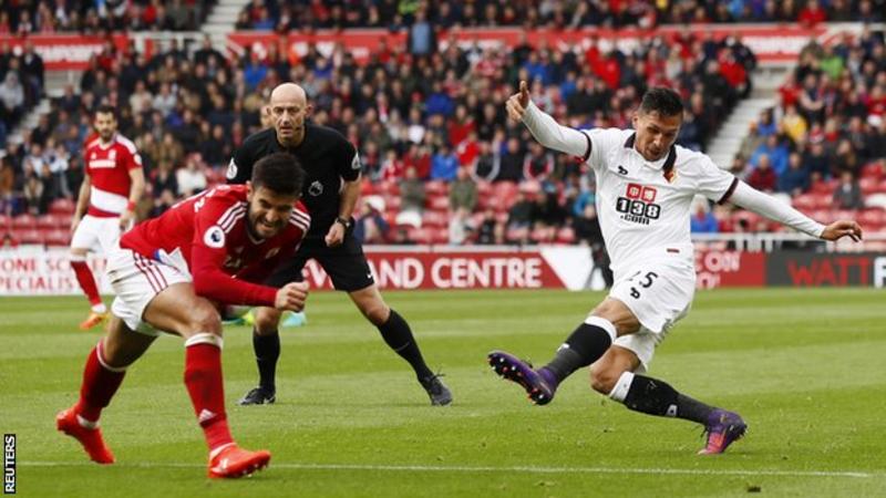 Мидълзбро - Уотфорд 0:1 