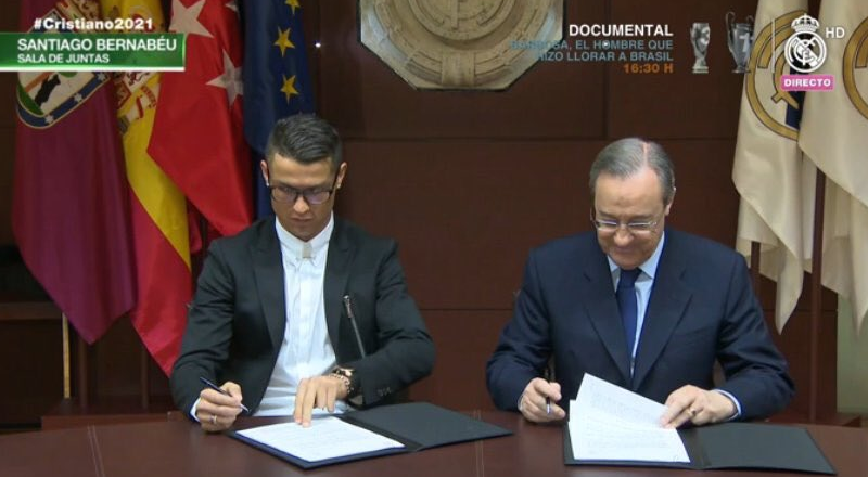 Перес: Роналдо е легенда на Реал Мадрид 