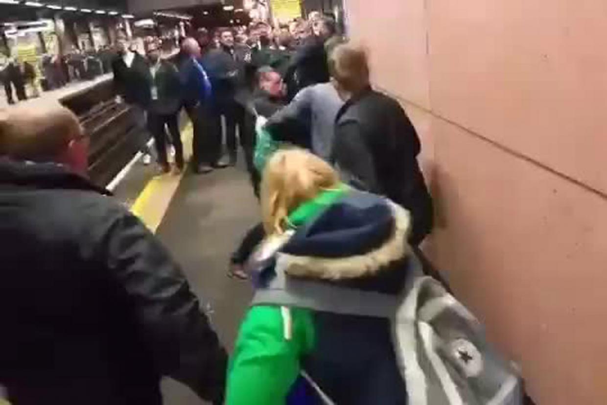 Фенове на Челси отново с хулигански прояви (видео)