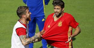 Рамос и Пике се скарали на политическа основа 