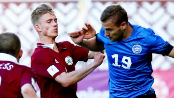 Латвия - Естония 1:2 