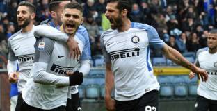 Интер разпиля Сампдория, Икарди бележи четири гола (видео)