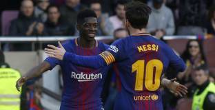 Меси се опитал да спаси Дембеле от картона