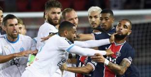 Играчите на ПСЖ предизвикаха сбиване в мача с Марсилия