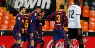 Меси и Гризман върнаха Барса на верния път и на 2 точки до върха