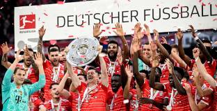 Байерн получи титлата след равенство (видео)