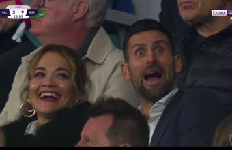 Джокович се видя на големия екран на 