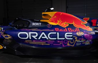 Специалната машина на Ред Бул за състезанието в Лас Вегас.