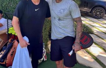 Андре Агаси с Дейвид Бекъм. 