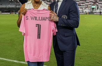 Бекъм и Серена се срещнаха на мач на Интер Маями. 