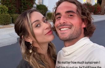 Бадоса публикува сладка снимка със Стефанос Циципас.