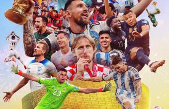 Новият плакат на ФИФА за Световното, с Роналдо на него. 