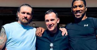 Усик и Джошуа се срещнаха с Шевченко: Може някой ден да играем футбол заедно