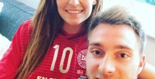 Съпругата на Ериксен коментира изписването му