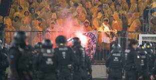 Сериозни ексцесии на мача между Динамо Дрезден и Херта Берлин