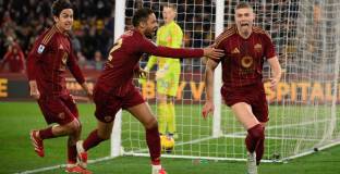 Рома проспа едно полувреме, но би Комо