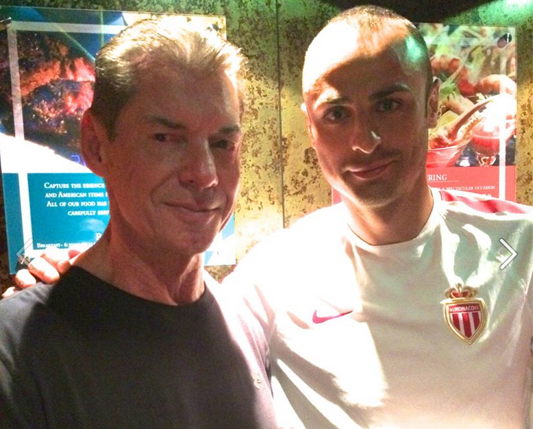 Димитър Бербатов публикува снимка със собственика на WWE (кеч) - Винс Макмеън