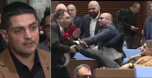 Бивш министър на спорта участва в бой в Парламента