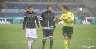 Пороен дъжд отложи срещата Лацио - Удинезе