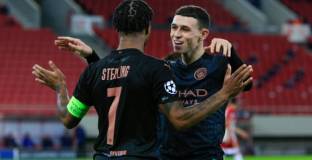 Победа в Гърция и класиране на 1/8-финал в ШЛ за Манчестър Сити (видео)