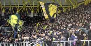 Феновете на Ботев Пловдив с позиция 
