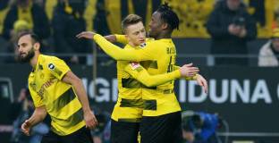 Дортмунд с труден успех у дома (видео)