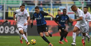 Труден успех за Интер в изнервен мач срещу Болоня (видео)