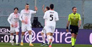 Милан се измъчи за успеха над Фиорентина (видео)