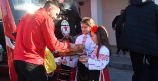 В град Съединение посрещнаха подобаващо ЦСКА