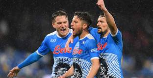 Наполи почете Марадона с разгром над Лацио (видео)