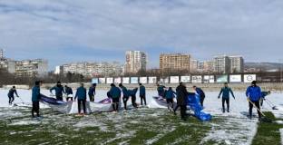 Необичайна първа част на днешната тренировка на Черно море