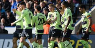 Ман Сити с успех над Лестър и първо място (видео)