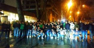 Фенове и футболисти на Черно море изпратиха 2018 година