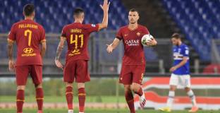 Рома обърна Сампдория за трите точки