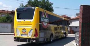 Атакуваха автобуса на Ботев Пловдив преди мача с Левски