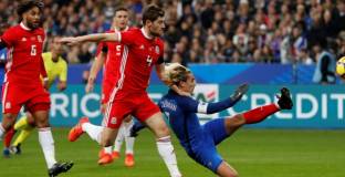 Франция вкара само два на Уелс (видео)