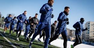 Първа тренировка на Хулио Веласкес начело на Левски