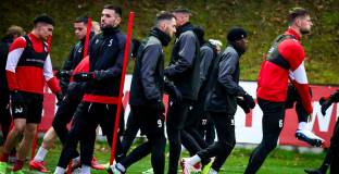 ЦСКА закри днешната си тренировка за медиите