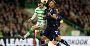 Селтик тресна Лацио в края, фенове на орлите скандализираха Глазгоу