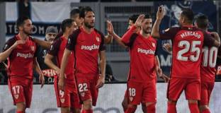 Севиля взе аванс преди реванша срещу Лацио (видео)