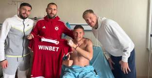 ЦСКА посетиха Преслав Йорданов в болницата