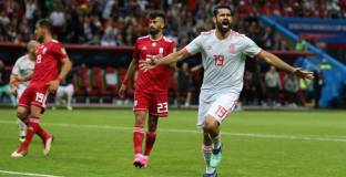 Испания се измъчи за победата над Иран (видео)