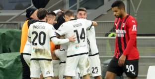 Гол в добавеното време донесе победата на Специя в Милано