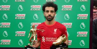  Салах е 4-ят играч с най-много асистенции и голове в един сезон                                  