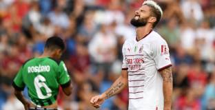 Милан загуби точки срещу Сасуоло 