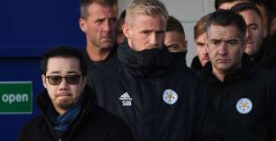 Полицията спряла Шмайхел от горящия вертолет